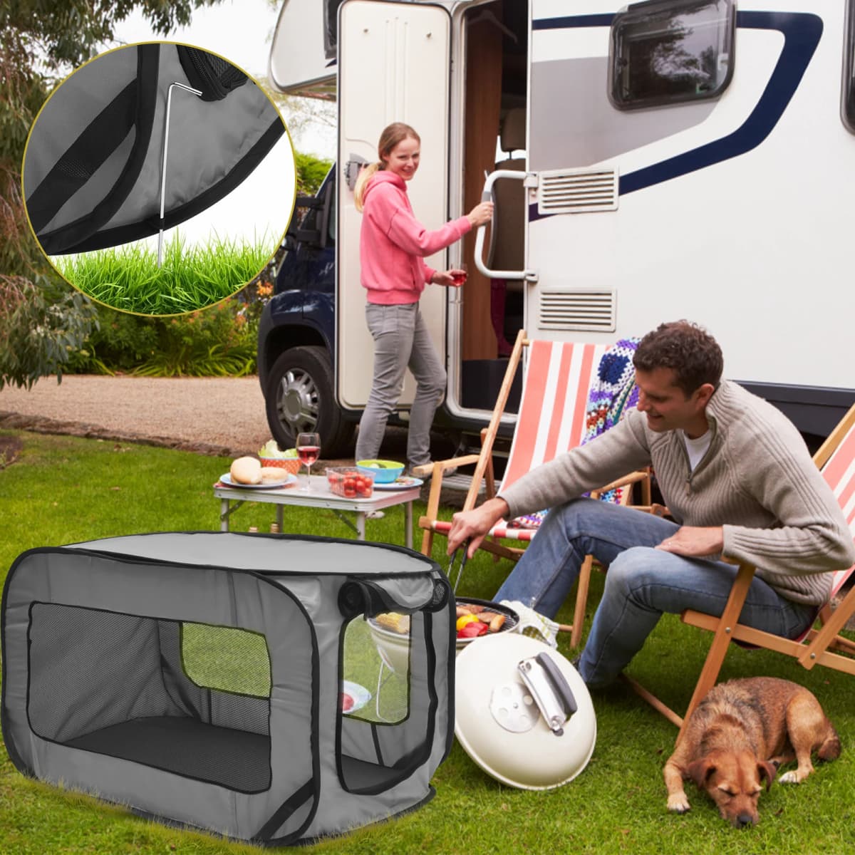 Portable Dog Crate Dog Travel Crate with Zipper Mesh Door Foldable Small Dog Seat Kennel for Indoor Outdoor Puppy Cat