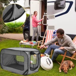 Portable Dog Crate Dog Travel Crate with Zipper Mesh Door Foldable Small Dog Seat Kennel for Indoor Outdoor Puppy Cat