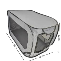 Portable Dog Crate Dog Travel Crate with Zipper Mesh Door Foldable Small Dog Seat Kennel for Indoor Outdoor Puppy Cat