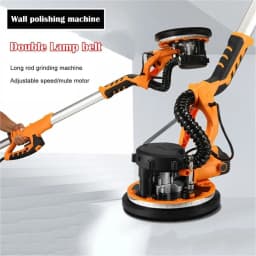 DWiusty 1390W Electric Drywall Sander 215MM Wall Grinding Machine Dustless Self -vacuum LED Long Rod Polishing Paper Machine