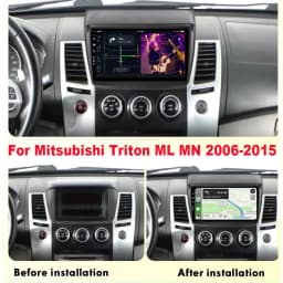DAB Car Stereo Radio for Mitsubishi Triton ML MN 2006-2015 9 Inch with Carplay GPS Navigation DSP WiFi Car Player Android 15