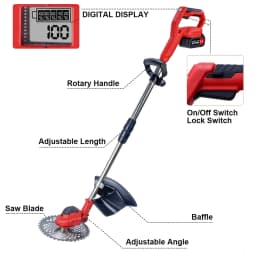 10inch Brushless Electric Lawn Mower 36000RPM Cordless Electric Grass Trimmer Cutter Garden Tool For Makita 18V Battery Pin