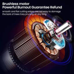 Cordless Brushless High Branch Scissors 40MM Electric Pruning Shears 2M Extension Pole Garden Trimmer For Makita 18V Battery