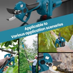 Cordless Brushless High Branch Scissors 40MM Electric Pruning Shears 2M Extension Pole Garden Trimmer For Makita 18V Battery