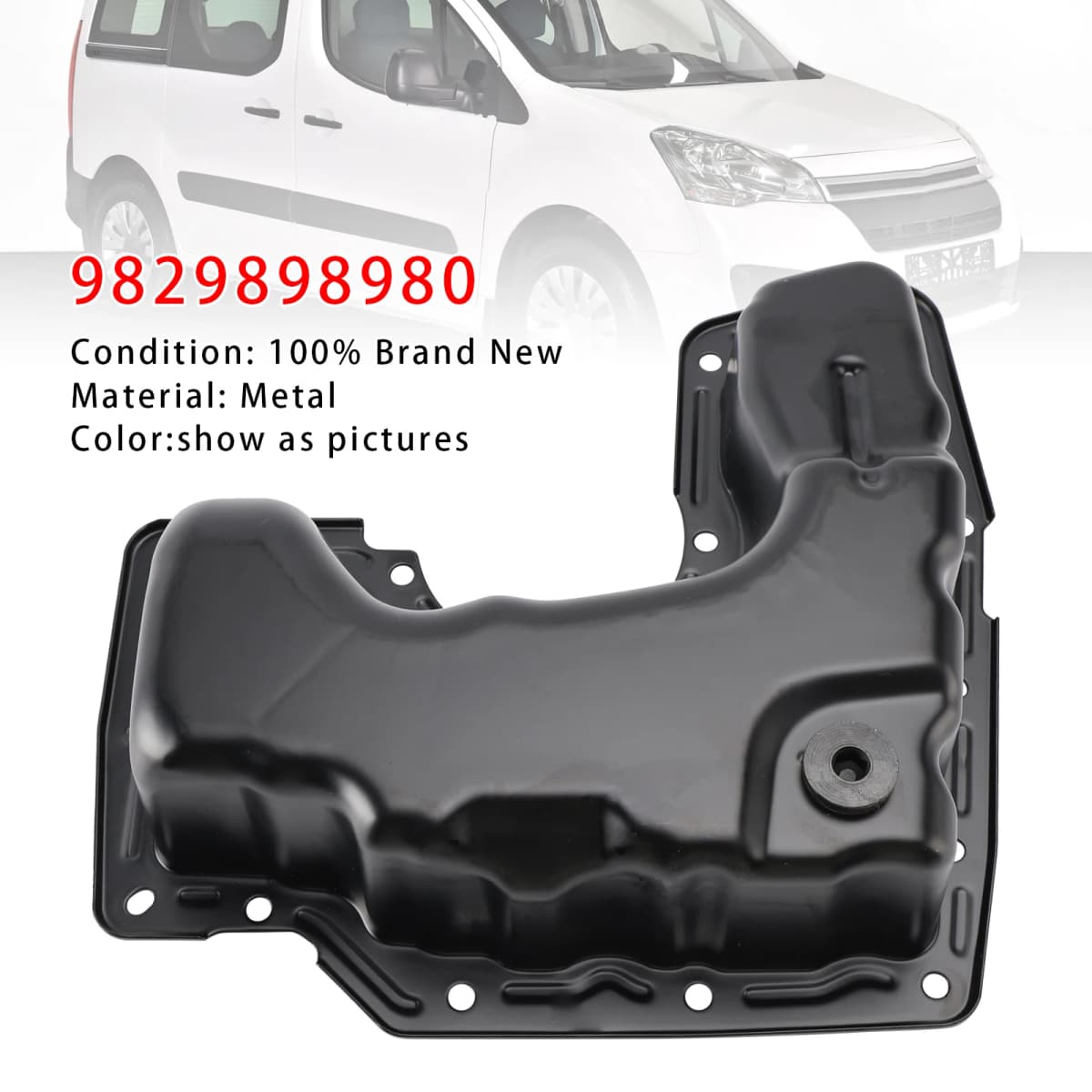 Artudatech Oil Pan 9829898980 For Peugeot 208 3008 308 508 5008 Berlingo C3 C4 2008 98 298 989 80