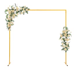 Wedding Arch Stand Square Metal Arbor Ceremony Decorations Garden Party Backdrop Frame Flower Balloon Support Adjustable Height