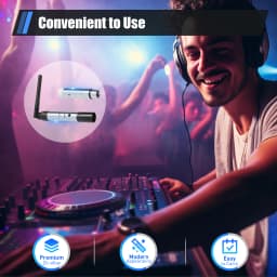 DMX 512 Controller Transmitter Kit-7* DMX512 Receivers 8* Power Adapters, 2.4 GHz Wireless Transmissie