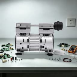 750W Aluminum Alloy Oil-Free Vacuum Pump 65-70L/min Air Flow Speed B Insulation Class for Mechanical Equipment