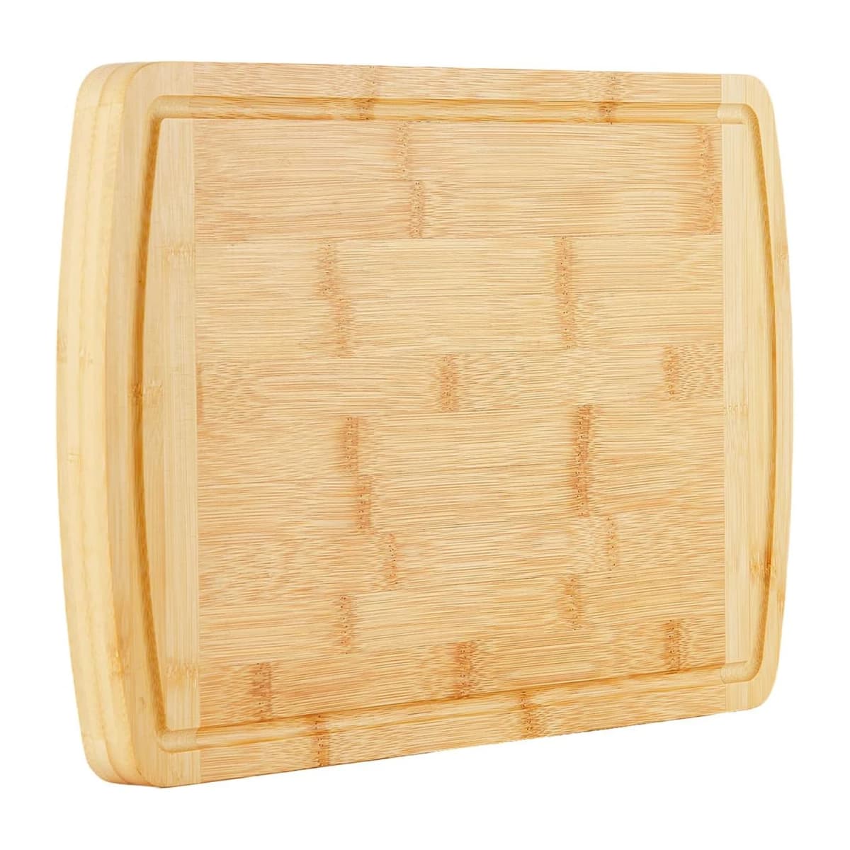 28x40cm Charcuterie Bamboo Cutting Boards with Juice Groove and Handles Wood Cutting Board for Kitchen Meat Turkey Veggies