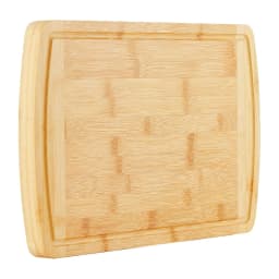 28x40cm Charcuterie Bamboo Cutting Boards with Juice Groove and Handles Wood Cutting Board for Kitchen Meat Turkey Veggies