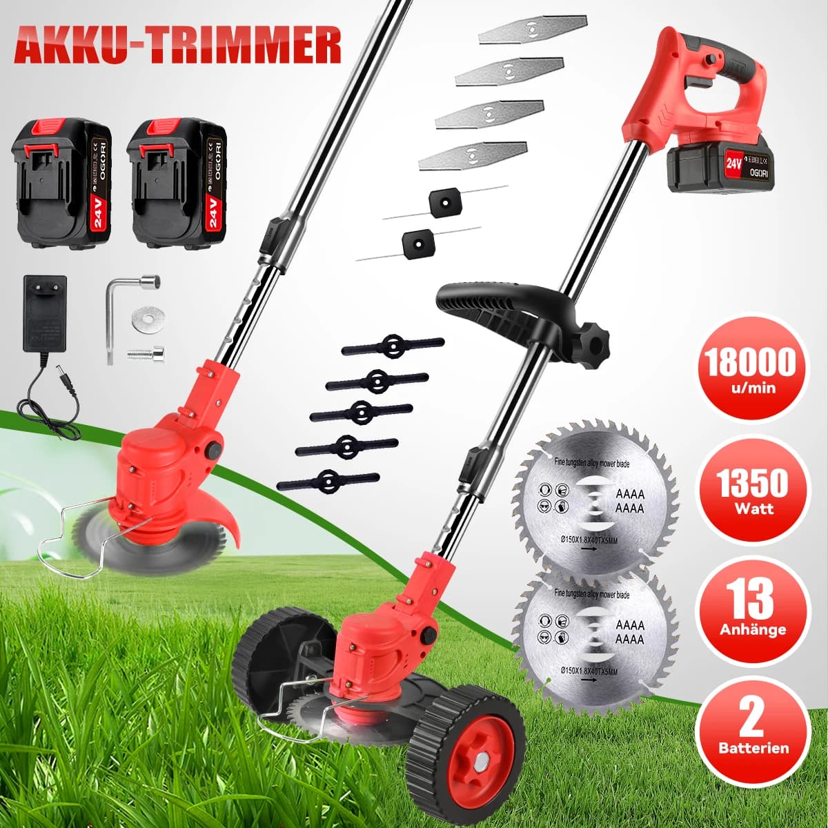 Electric Brushless Motor Cordless Cutter Household Weeder For Garden Lawn Trimming Pruning Tools