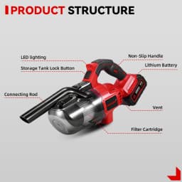 ONEVAN 16000PA Cordless Electric Vacuum Cleaner Portable Handheld Household Floor Cleaning Power Tool For Makita 18V Battery Pin