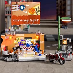 Underground Dance Battle 5 Figures Modular Buildings Blocks City View Architecture Brick Model Kit Toy Adults Kid Gift 429PCS