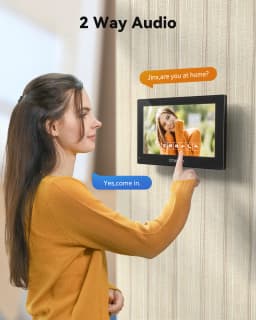 TMEZON Digital Video Intercom System for Home 7 Inch Wireless WIFI Monitor 1080P Doorphone Camera Video Doorbell Card Tuya Unlock