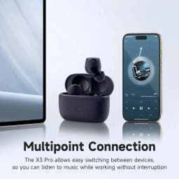 Edifier X3 Pro ANC True Wireless Earbuds Bluetooth 5.4 TWS Headphones 8mm Driver 22H Battery Life IP54 Waterproof Clear Call