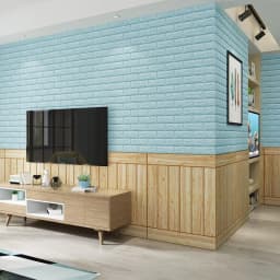 70CM 3D Wall Sticker Self Adhesive Background Decor Bedroom Living Room Bathroom Waterproof Wallpaper For Home Decoration