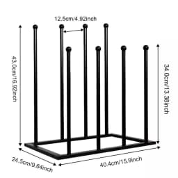 Boot Rack Organizer 4 Pairs Free Standing Tall Boot Shoe Storage Space Saving Boot Holder Stand for Entryway Closet Bedroom