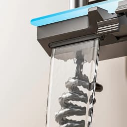 Black Shower Set Bathroom Hot and Cold Mixer Shower Mixer LED Digital Ambient Light Bathtub Wall Mounted Grey Shower System