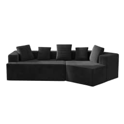 Fully Compressed Boneless Sofa 312cm Schneider Comfortable Fabric With Cloud Combination Sofa Modular Sofa No Assembly Required