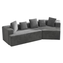 Fully Compressed Boneless Sofa 312cm Schneider Comfortable Fabric With Cloud Combination Sofa Modular Sofa No Assembly Required