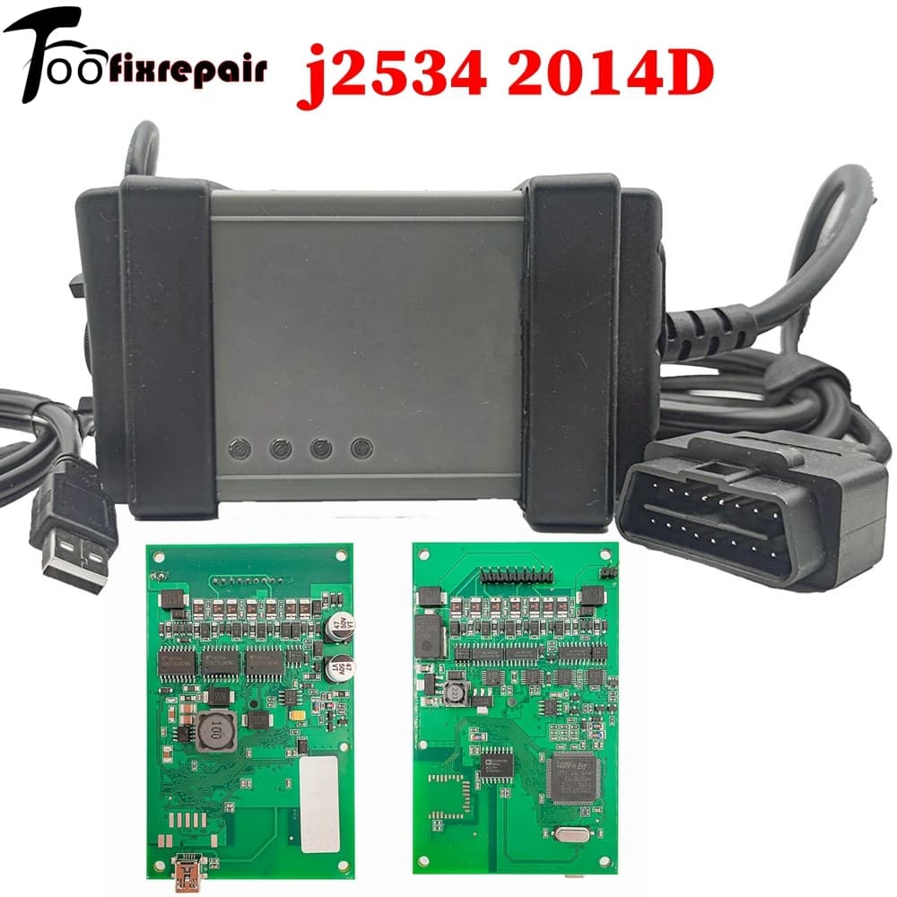 J2534 Protocol 2014D Control Module Maintenance OBD2 Car Diagnostic Scanner 2014D Code Reader Scanner