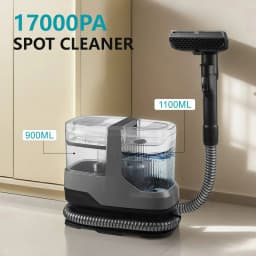 Steam Cleaner for Sofas, 1200W 17KPa Fabric Sofa Cleaner, Carpet Cleaner with Removable Tanks, for Sofa, Carpets, Fabric, Car