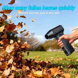 Violent Fan Featuring Four Blower Nozzles, a 100-Speed Sliding Adjustment, LED Lights, a Rechargeable Blowe