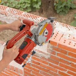 4800W Electric Wall Chaser 2.8in Max Cutting Depth with Water Pump for Concrete Brick Grooving and Slot Cutting