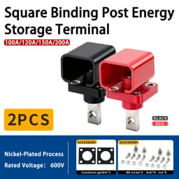 Square Full Copper Wire Column through Wall Type New Energy Storage Battery Terminal High Current 100A/120A/150A/200A/300A