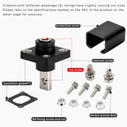 Square Full Copper Wire Column through Wall Type New Energy Storage Battery Terminal High Current 100A/120A/150A/200A/300A