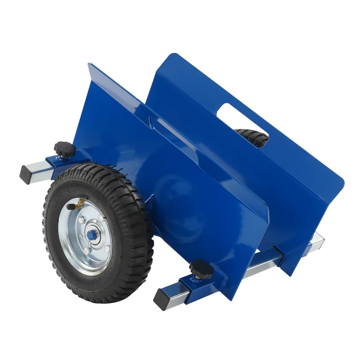 8 Inch Blue Heavy Duty Panel Dolly Cart for Drywall Wood Doors 1100LBS Capacity Adjustable Width with Solid Rubber Wheels