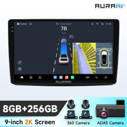 2K Car Intelligent Screen GPS Stereo For Fiat Panda 2003 - 2012 Carplay Android Auto radio ADAS 360 Camera multimedia player
