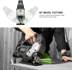 GALAX PRO Electric jigsaw with laser guide 3000 rpm 800 W with 6 variable spe