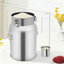18L 201 Stainless Steel Bucket with Lid 4 76Gal Capacity Container for Beer Water Oil Storage Restaurant Home Kitchen Camping