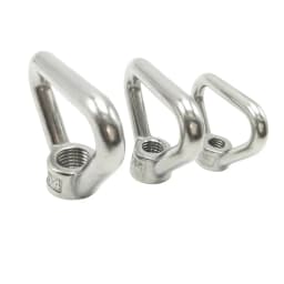 Stainless Steel Triangular Lifting Eye Nut, Threaded Ring Assembly, Suitable for Handle Bolts, M8, M10