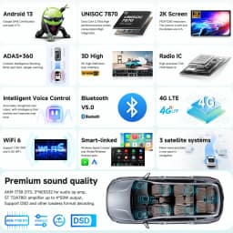 8G+256G Android Car intelligence Screen For Toyota Prius 3 2009-2015 Carplay ADAS 360 Camera Autoradio GPS Stereo 7870 2.7GHz BT
