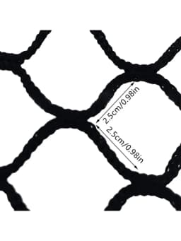 Golf Practice Net 33M Black Polyethylene Weaving Net -0.980.98in Mesh Hole Tear-Wear Resistant,Foldable for Golf Baseball Hockey