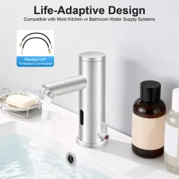 Smart Sensor Basin Faucet Hot Cold Water Mixer Tap Touchless Vanity Sink Faucet Motion Automatic Sensor Faucet for Bathroom