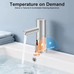 Smart Sensor Basin Faucet Hot Cold Water Mixer Tap Touchless Vanity Sink Faucet Motion Automatic Sensor Faucet for Bathroom
