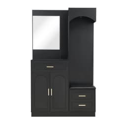 PINGGO Modern Compact Wardrobe with Shoe Cabinet Combination Entrance Closet Multifunctional Storage Rack with Mirror for Home