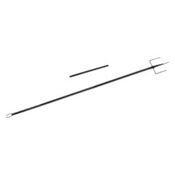 4 Pieces Black Outside Hanging Light Poles, Patio Lighting Stand 3m/10ft, To Hang Patio Lights, Flags, Wind Chimes, Mason Jars