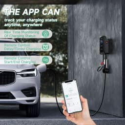 JNTAFEV 11KW 16A Type 2 EV Charger 32A 7.6KW/22KW Electric Car Charger 1/3Phase Car Charging Station Wallbox WiFi APP Control