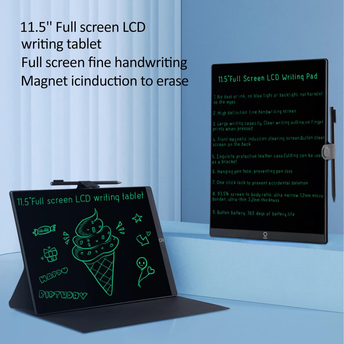 11.5inch Full Screen LCD Writing Tablet Drawing Board Kids Graffiti Sketchpad Handwriting Blackboard Magic Drawing Board