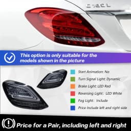 AKD Car Styling Lights for Mercedes-Benz W205 Tail Lihgt 2014-2021 C-CLASS C180 C200 C260 C300 LED Tail Lamp DRL Dynamic Signal Auto Accessories