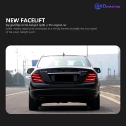 CG Car Styling Tail Lamp for Benz W204 LED Tail Lights 2007-2013 C-CLASS W204 LED DRL Turn Signal Brake Reverse Auto Accessories