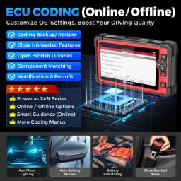 LAUNCH X431 CRP919E OBD2 Scanner, 2026 Bidirectional Scan Tool as CRP919EBT, CANFD/DoIP/FCA SGW, ECU Code, 35+ Service,
