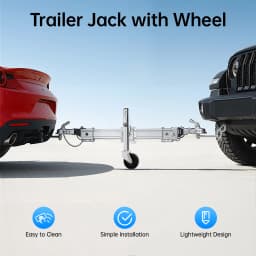 Multi-purpose Trailer Jack Trailer Support Wheels Strong Bearing Capacity 540kg for Towing Trailers and Boat Trailers
