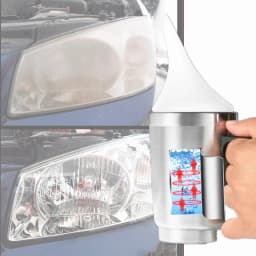 Restorer Headlight Polishing Kit Vapor Steam Chemical Headlight Polish Liquid Polymer Polisher Headlights Restoration Kit