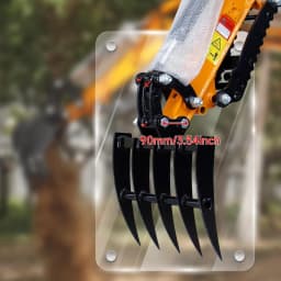 Rake Attachment 25mm Pins for Mini Excavator Fit for JCB Berger Kingway GG NEX and Chinese Mini Excavators
