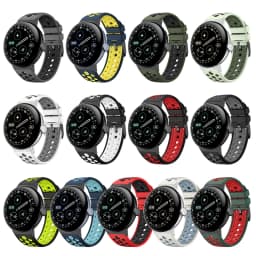 Two-color Band for Google Pixel Watch 4 41mm/45mm Mesh Strap with Breathable Holes Compatible with Google Pixel Watch 3 2 1